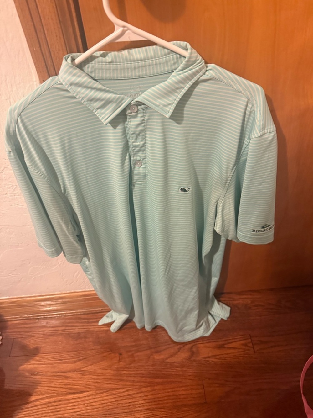 Vineyard Vines Men’s Light Mint Striped Polo